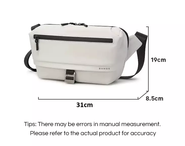 Bange Tas Selempang Pria Crossbody Sling Bag BG2825-1 - WHITE