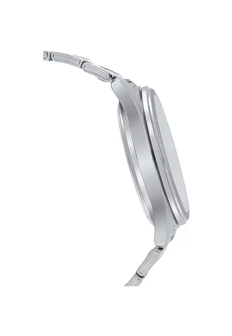 Men Analog Watch MTP-B145D-4A2V Silver Stainless Steel Strap