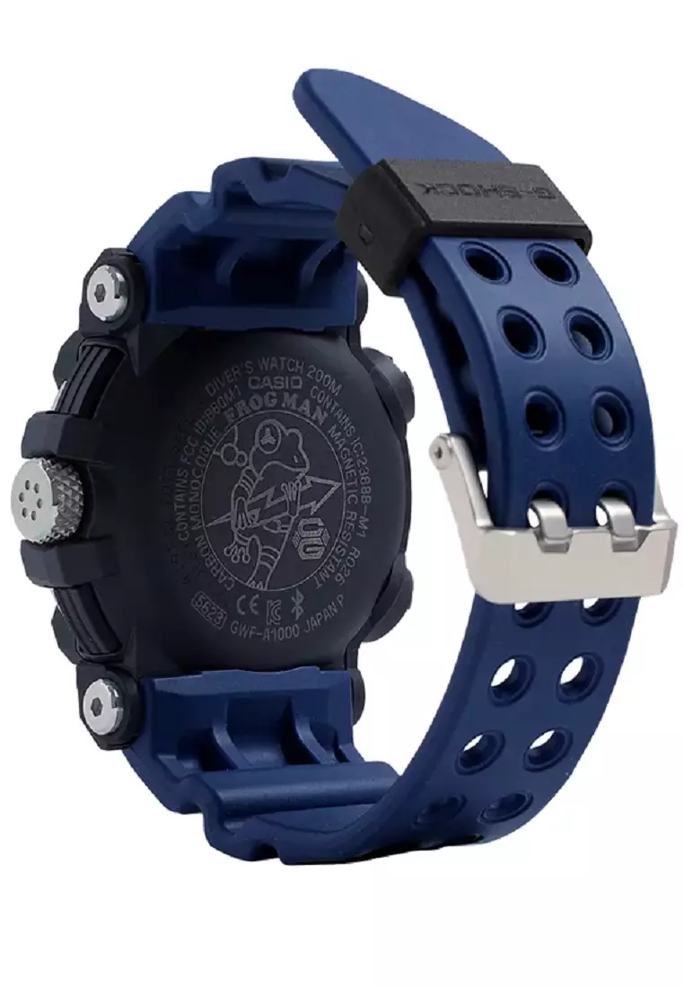 Jual G SHOCK G Shock Master of G GWF A1000 1A2DR Black Blue