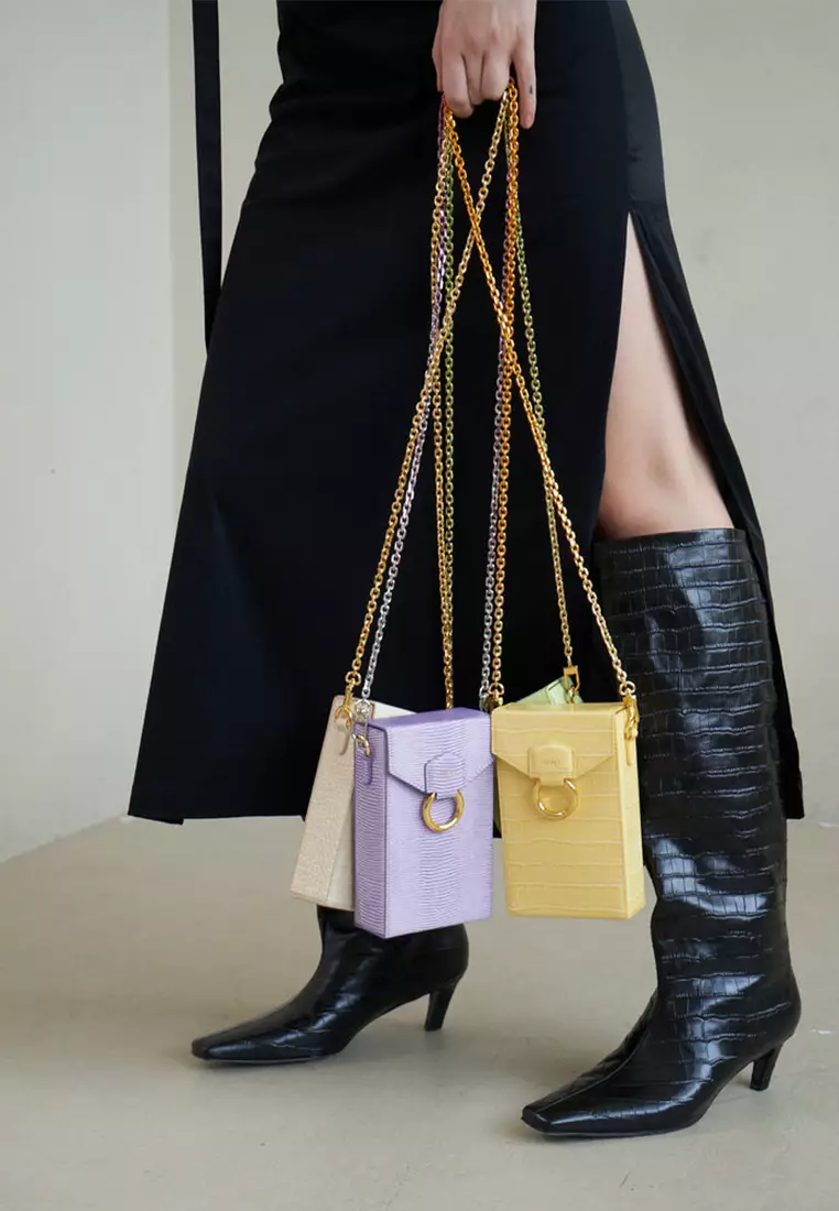 JW Pei Lola Chain Phone Case - Light Yellow