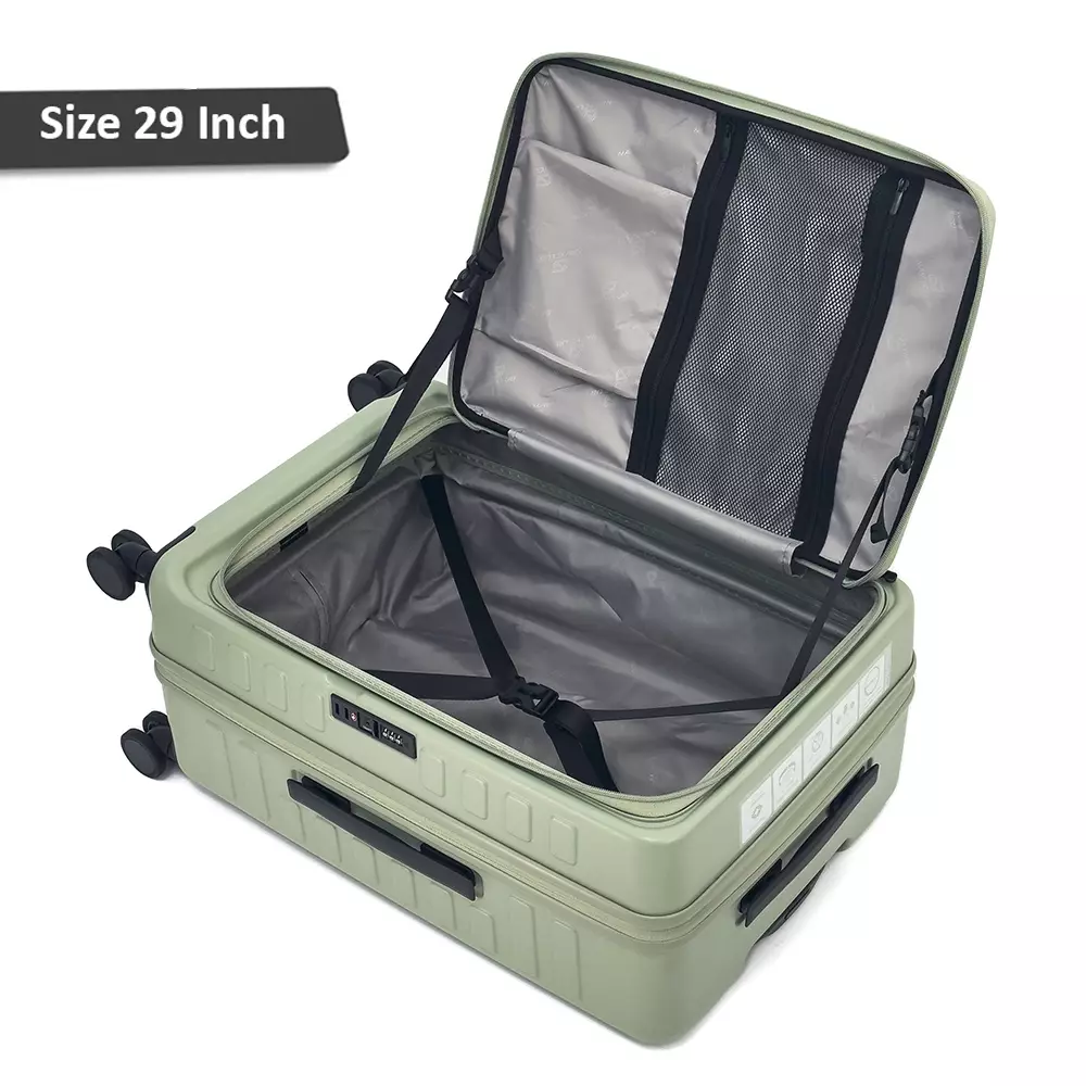 Navy Club Iconic Koper Hardcase - Koper PC 4 Roda Putar TSA Lock - Size 20/29 Inch Free Cover Koper
