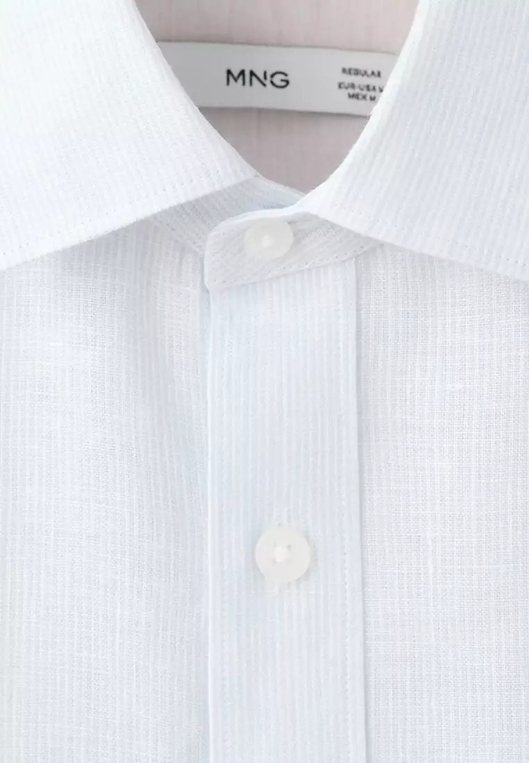 Regular-Fit 100% Linen Shirt
