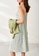 OUNIXUE green Fresh Floral Suspender Dress 2911FAAB8784D4GS_2