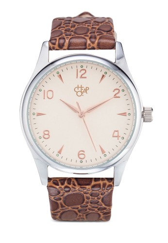 Roger 豹紋圓錶, 錶類,zalora 包包評價 飾品配件