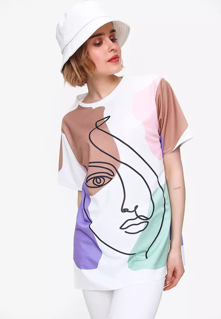 Alacati Printed Short Sleeves T-Shirt