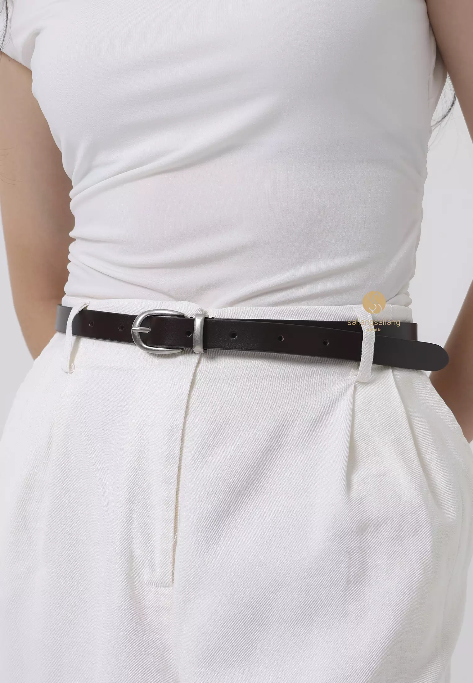 CLASSIC LEATHER BELT organ brown