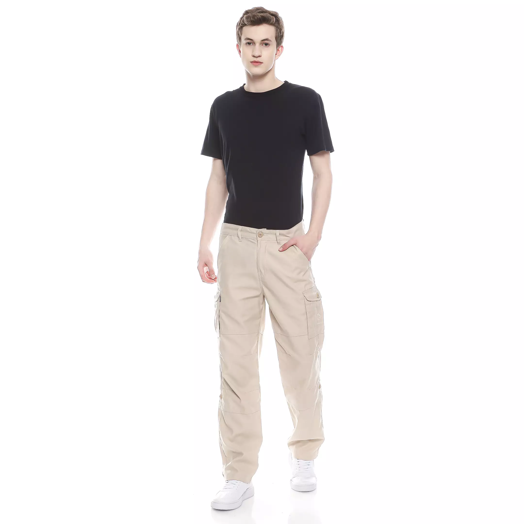 Cargo Long Pants Celana Panjang - Cotton Drill Cream
