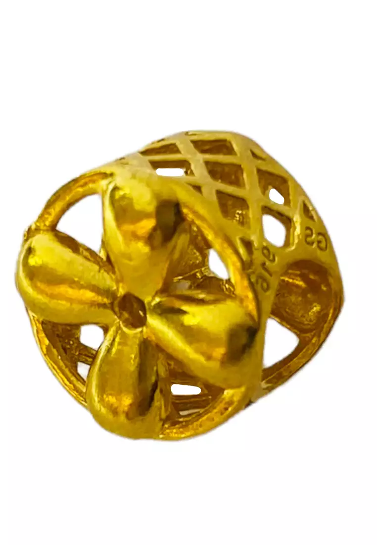 LITZ 916 (22K) Gold Flower Charm CGP0269-1.59g+/-