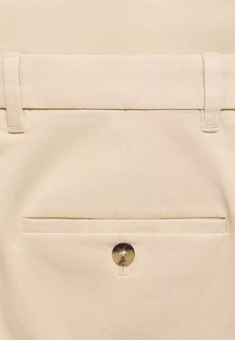 Barna Slim-Fit Twill Chino Trousers