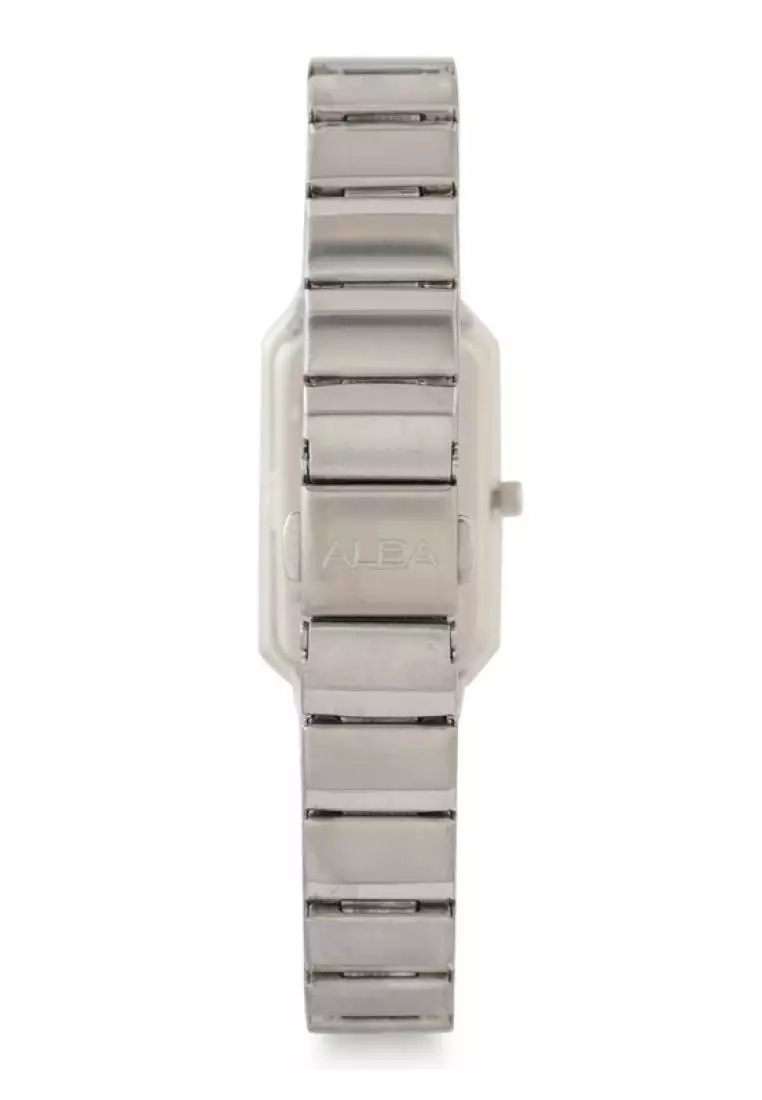 Jam Tangan Wanita Alba Original Garansi Resmi Strap Stainless Steel Silver AH8311 AH8311X1 Silver