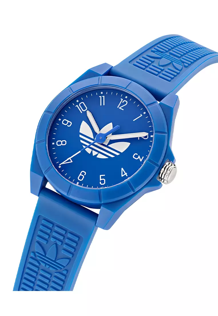 Adidas Gents Project Four - Jam Tangan Analog Pria - Blue Rubber Strap - AOST24571