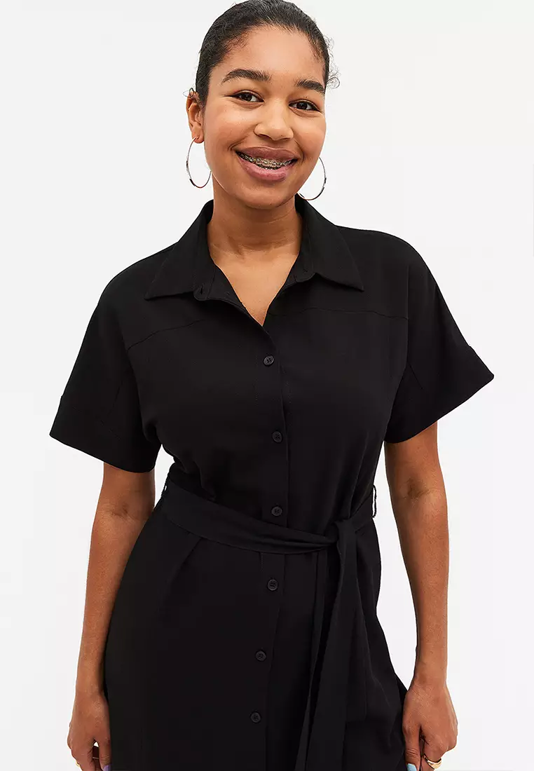 Monki belted new arrivals shirt dress