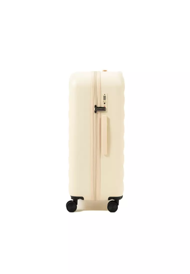 Puff 28"  Hard Case Luggage In Beige