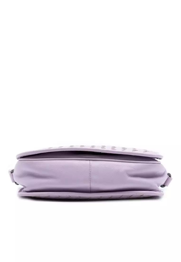 Pre-Loved Bottega Veneta Nappa Intrecciato Flap Crossbody