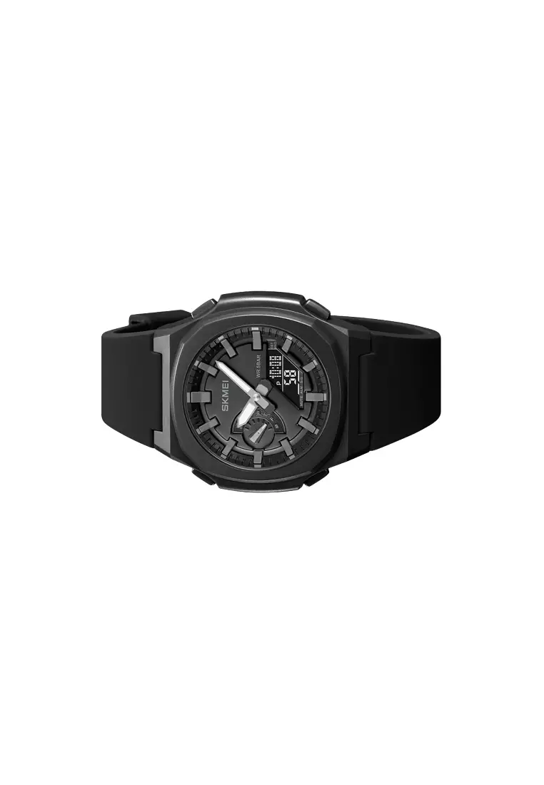 Jam Tangan Digital Analog Pria Gray/Black ORIGINAL