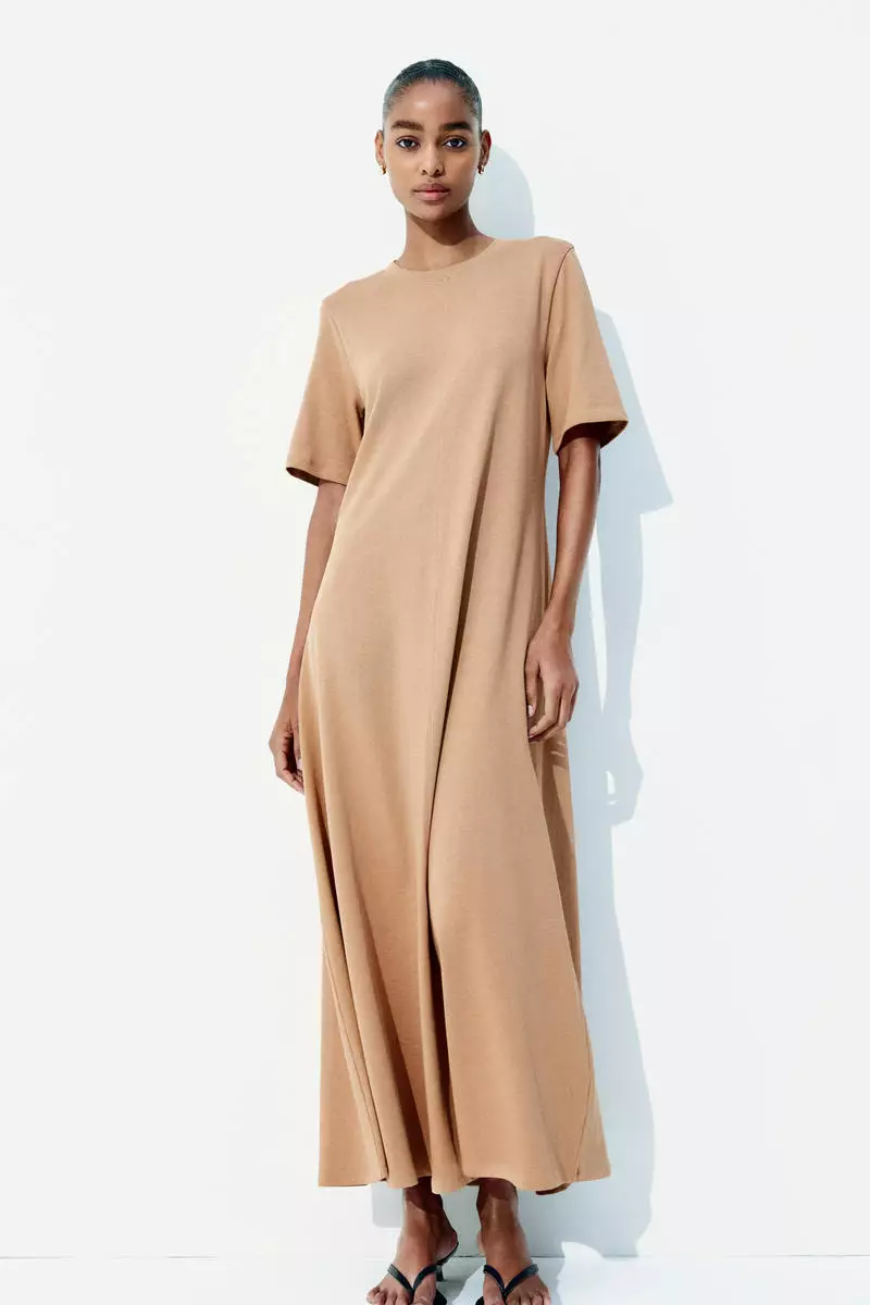 Buy H&M Flared T-shirt dress Online | ZALORA Malaysia