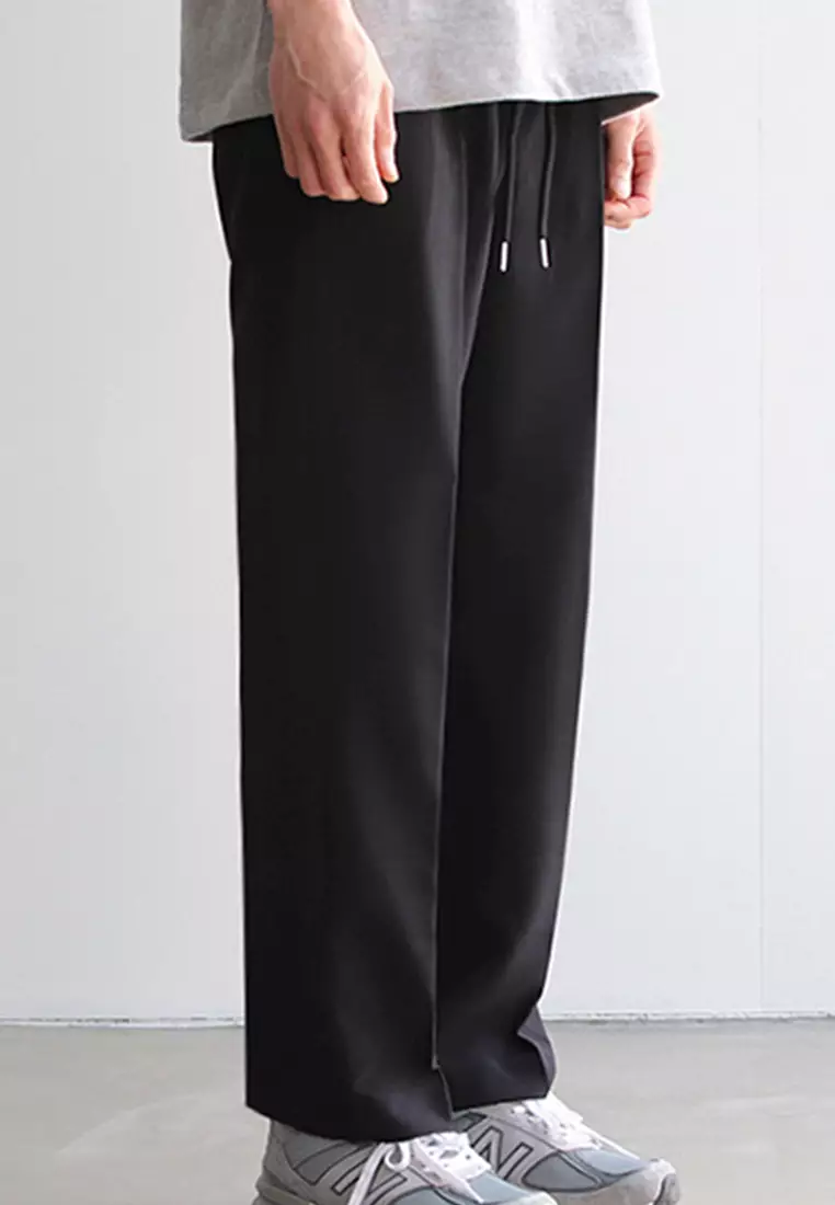Casual Loose Straight Men's Long Pants A22050336BK