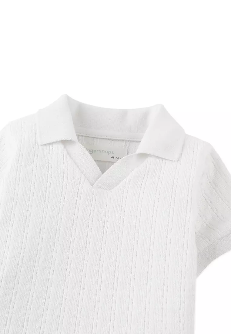 Baby Ludwig Cable Jersey Polo Shirt