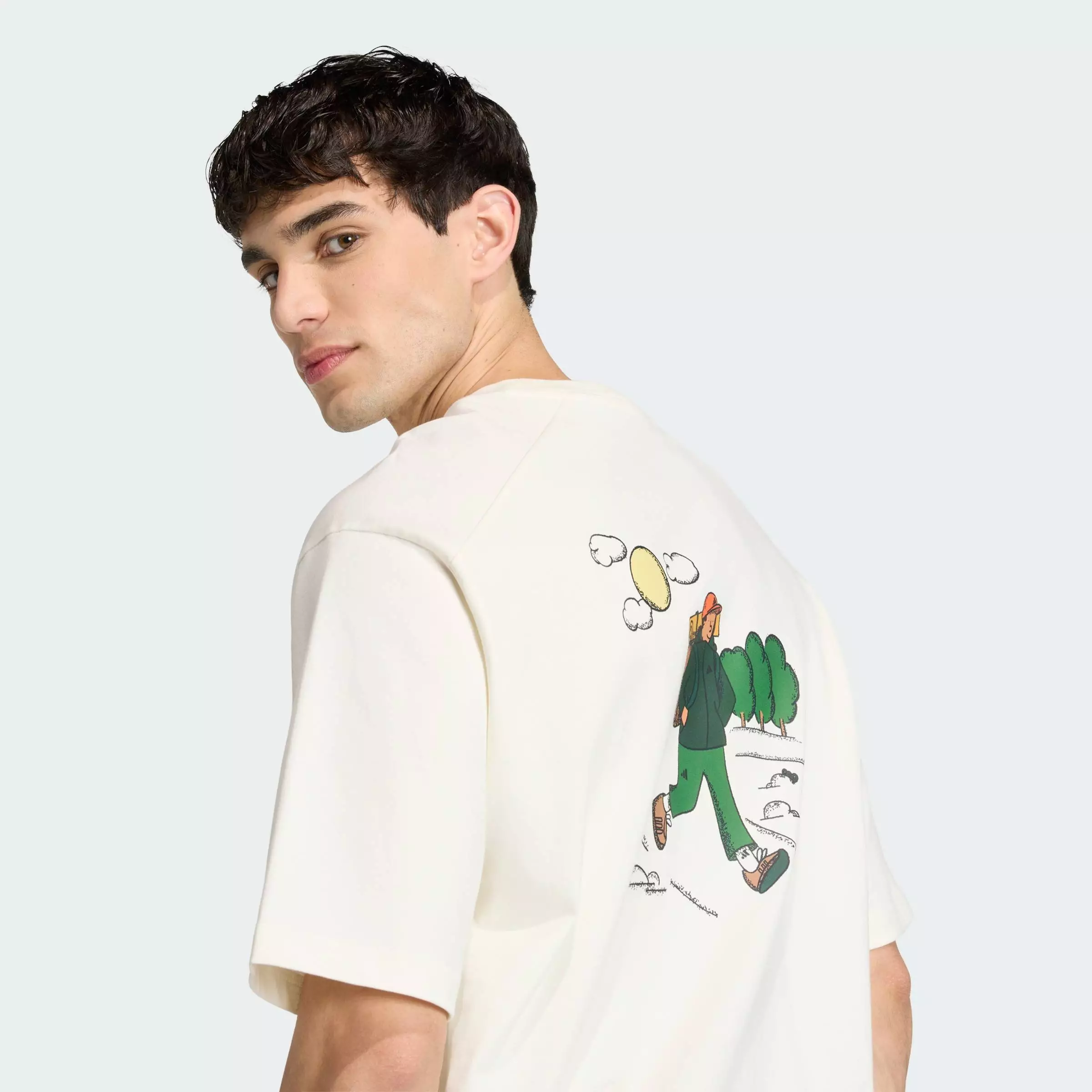 Buy ADIDAS Lifestyle DOODLE HIKING GRAPHIC T-SHIRT Men White