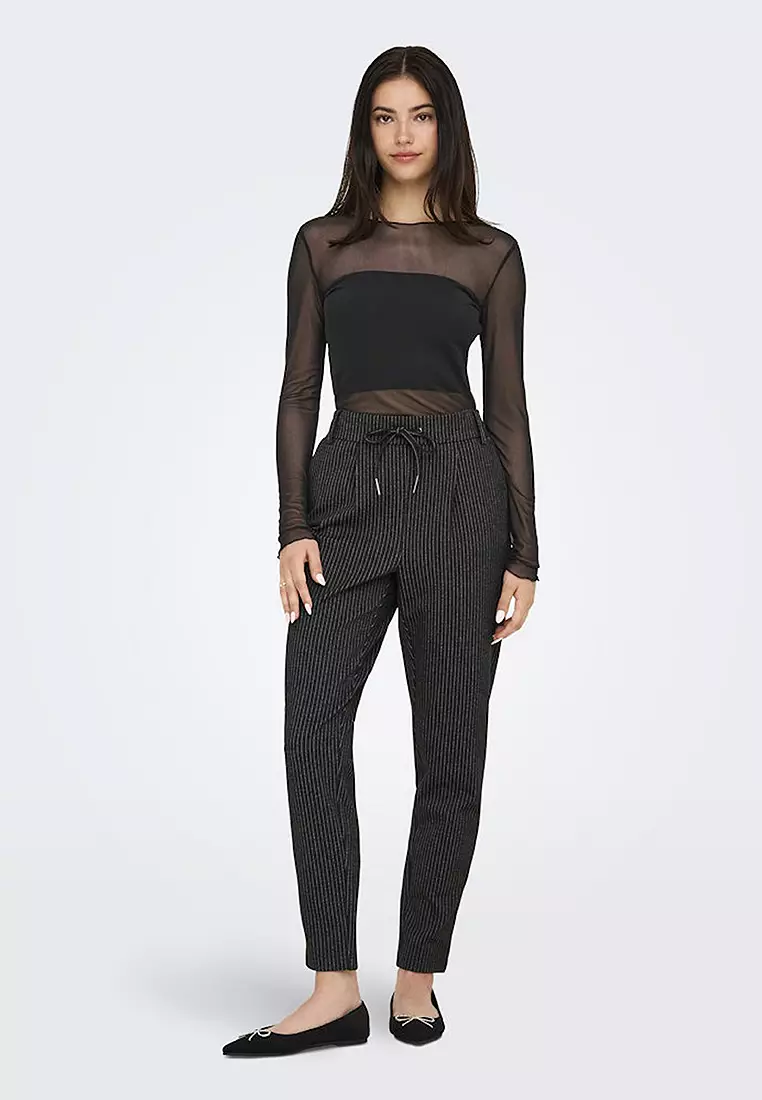 Long Sleeve Round Neck Jersey Top