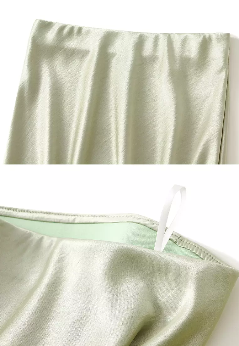 High-waisted Draped Mermaid Skirt AF-9937