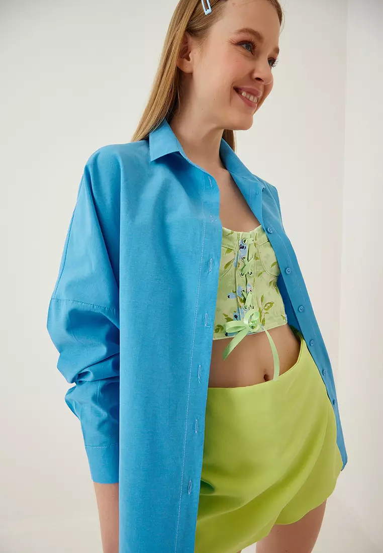 Oversize Long Basic Shirt