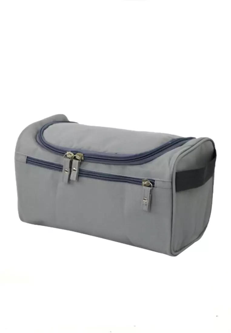 Elmar Tas Travel Make Up Wanita Organizer Toiletry Bag Many Slot Waterproof Material Polyester ORIGINAL - Gray