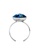 Her Jewellery blue and silver Blue Heart Ring  - Made with premium grade crystals from Austria CF83CACB635E91GS_4