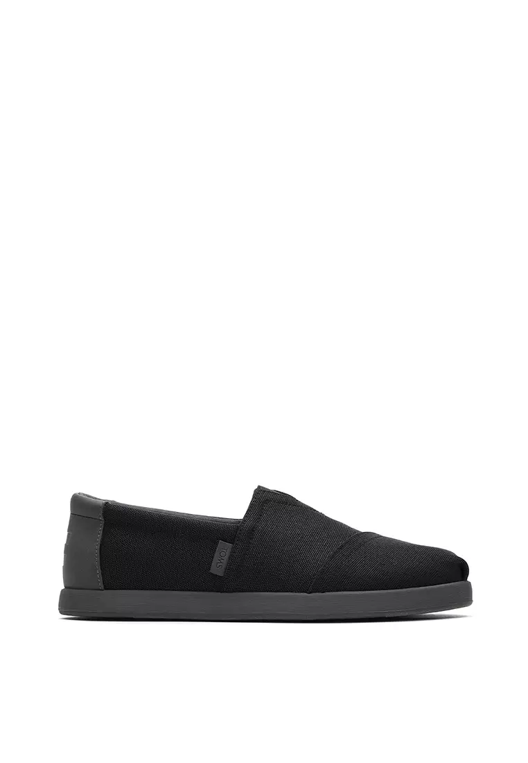 Discount on Toms  shoes - SKU: Espadrille Alpargata Forward Men - Black Canvas