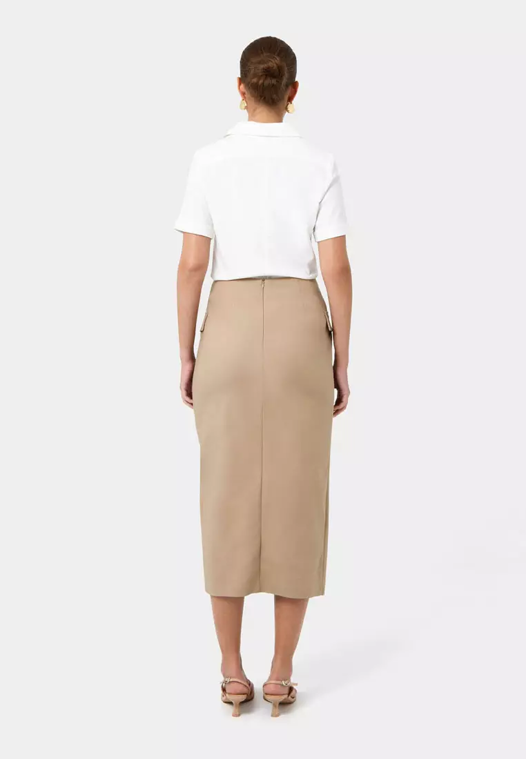 Abby Asymmetric Tailored Skirt