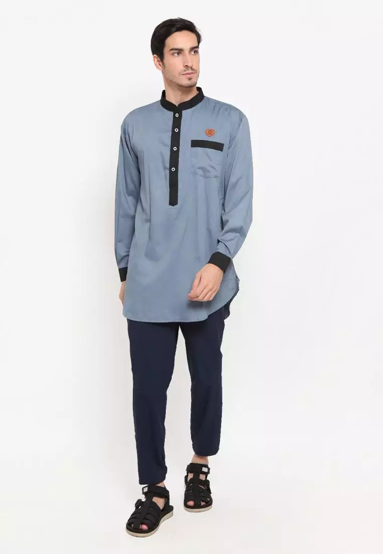 Zayidan Baju Koko Gamis Muslim Pria Ghafar - Abu