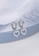 ZITIQUE silver Women's Diamond Embedded Hollowed Heart Huggie Earrings - Silver EB28EACF53187DGS_2