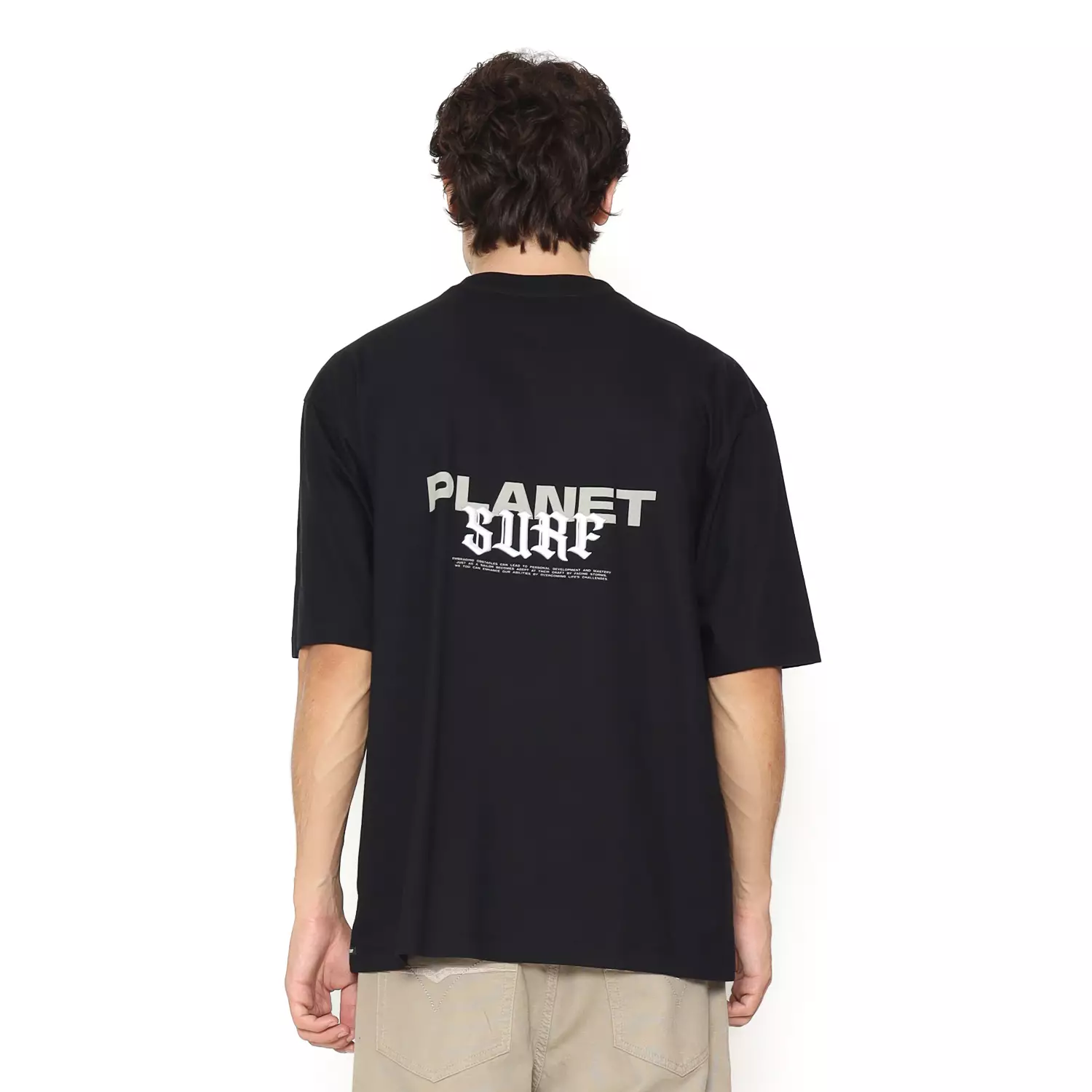 Planet Surf Clothing Kaos Lengan Pendek Pria Impulse Oversize Planet Surf