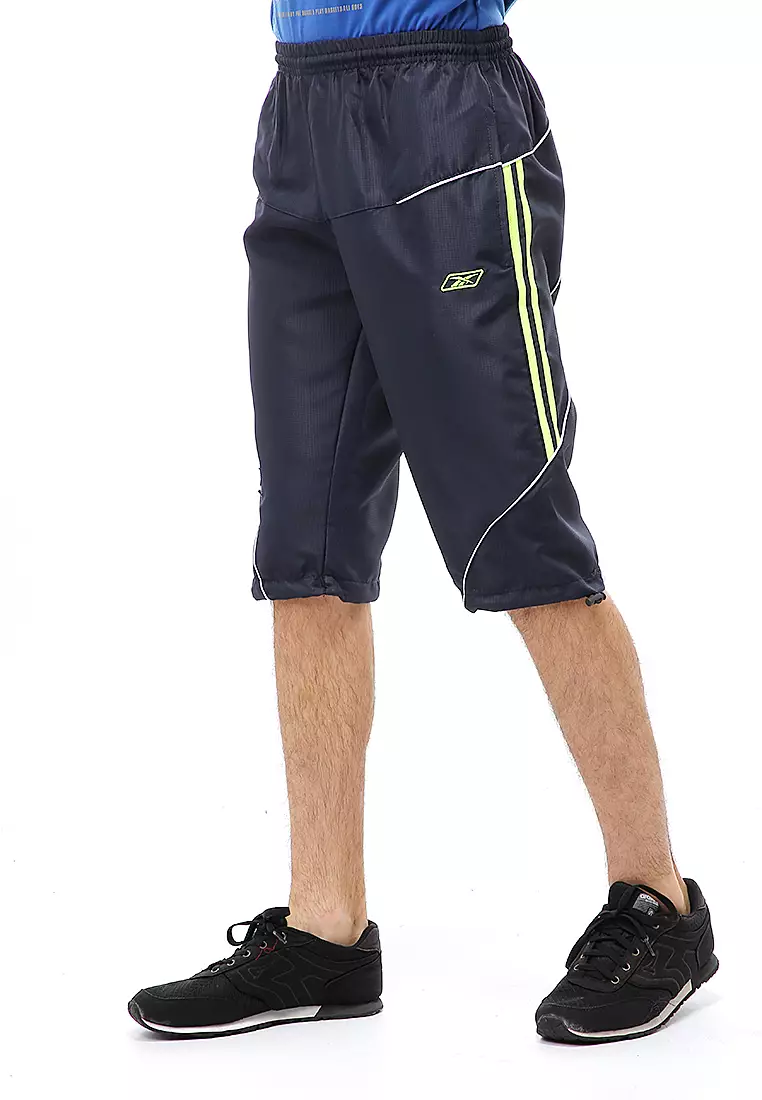 Yume Short Pants Celana Jogger Cycling Sport Pria 3/4 Material Micro Rib-Stop ORIGINAL - Black Green