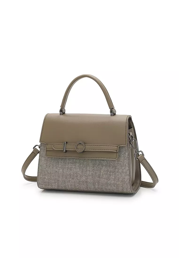 Women's Top Handle Bag / Sling Bag / Crossbody Bag / Shoulder Bag (Tas Tangan Wanita / Tas Selempang Wanita / Tas Bahu Wanita) - Hijau