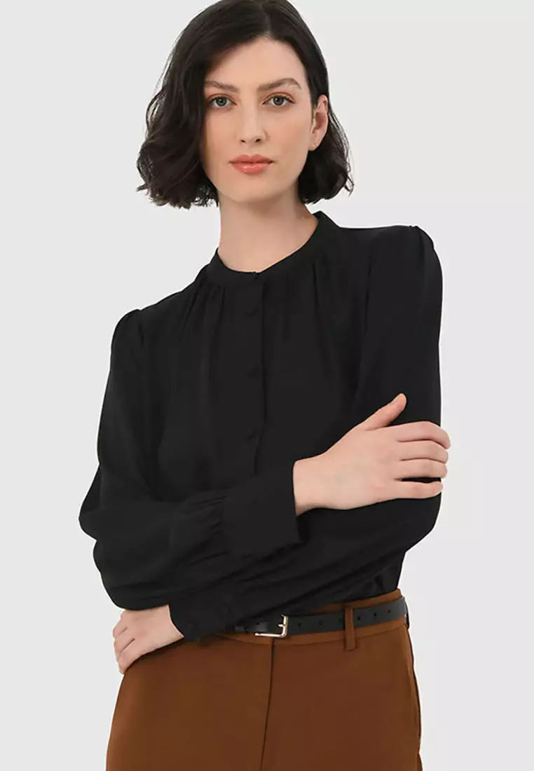 Amalfi Gathered Neck Blouse