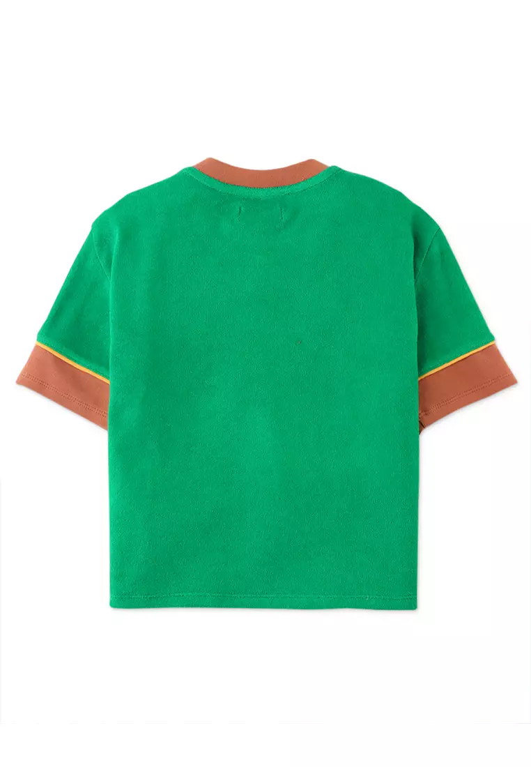 Boys Logan Tee With Lion Embroidery