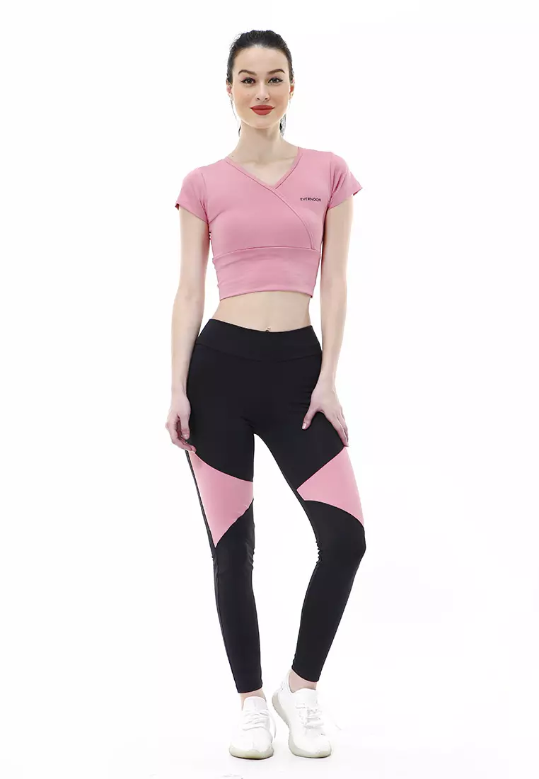 Jovita One Set Atasan Bawahan Baju Senam Aerobik Relaxed Fit - Pink Nude