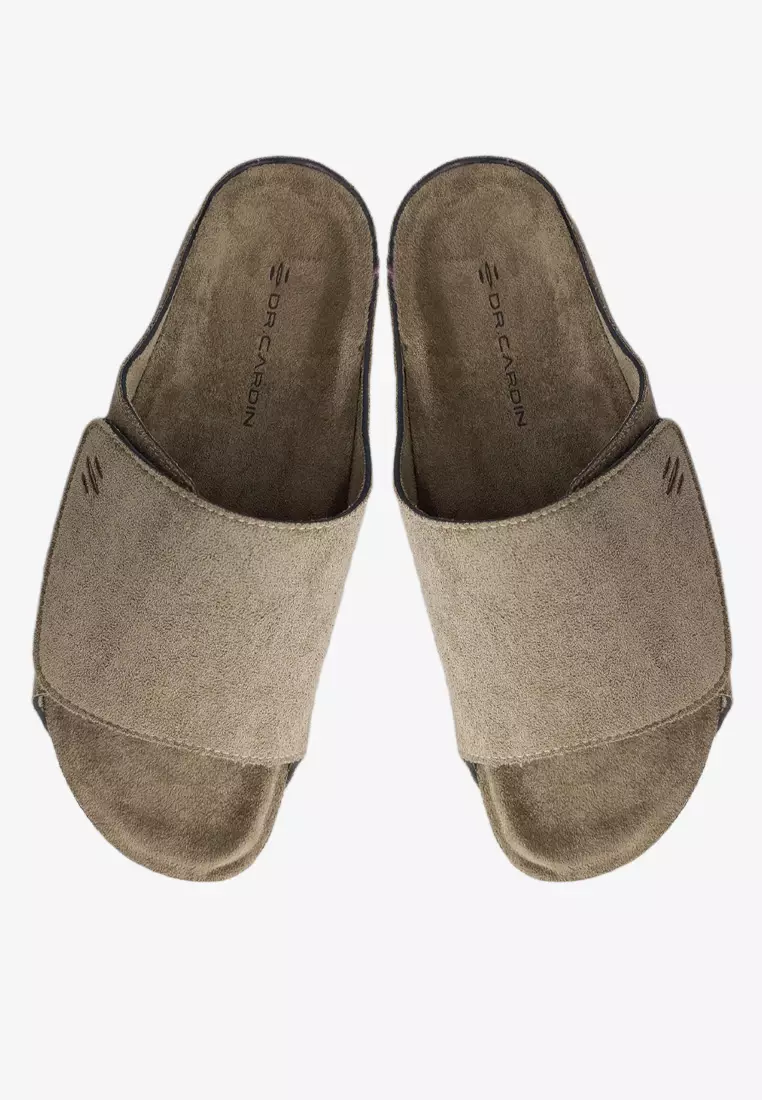 Dr. Cardin Men Cove Core Suede Comfort Sandals with Adjustable Strap D-SLB-8212