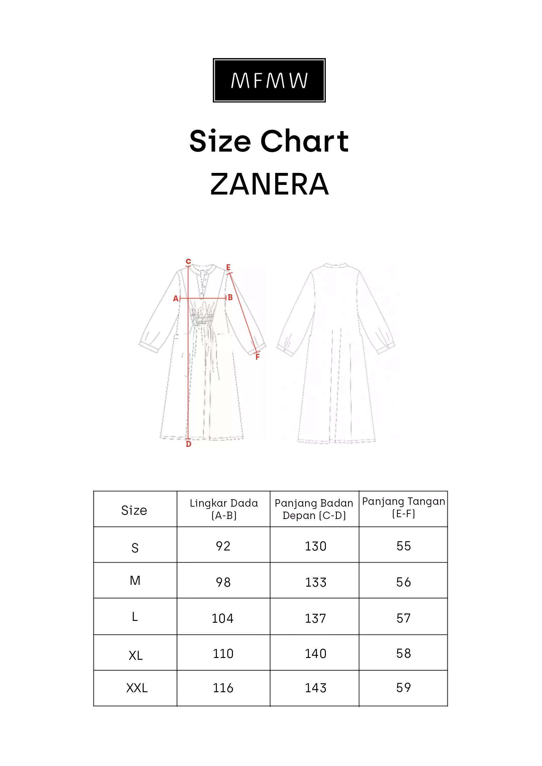 MFMW Zanera Dress Gamis Coklat Motif Kotak