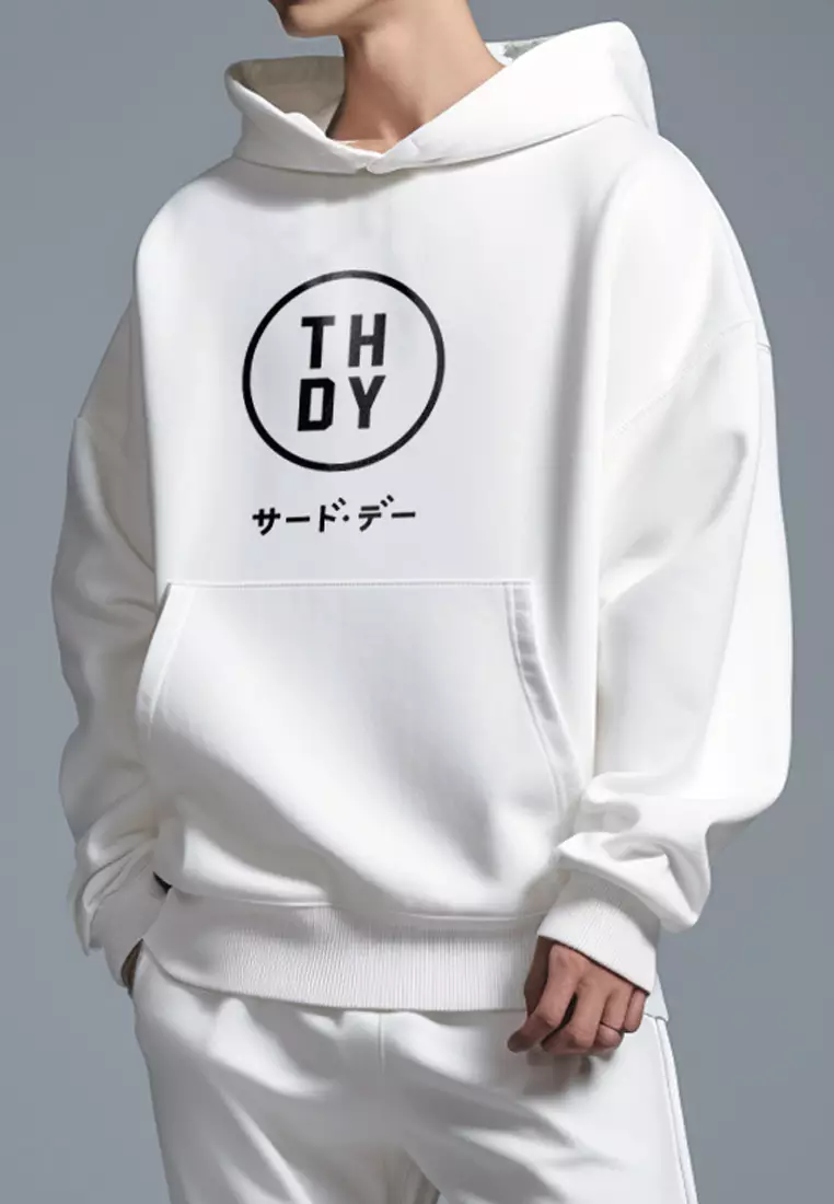 MTG09 Hoodies Premium ScubaLux Anti Kusut Waterproof "Evo" Putih