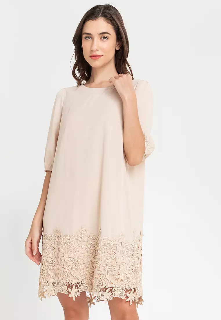Caleigh Lace Hem Dress