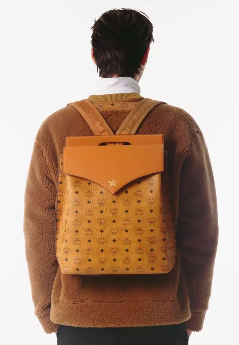 Diamond Backpack in Visetos Leather Mix