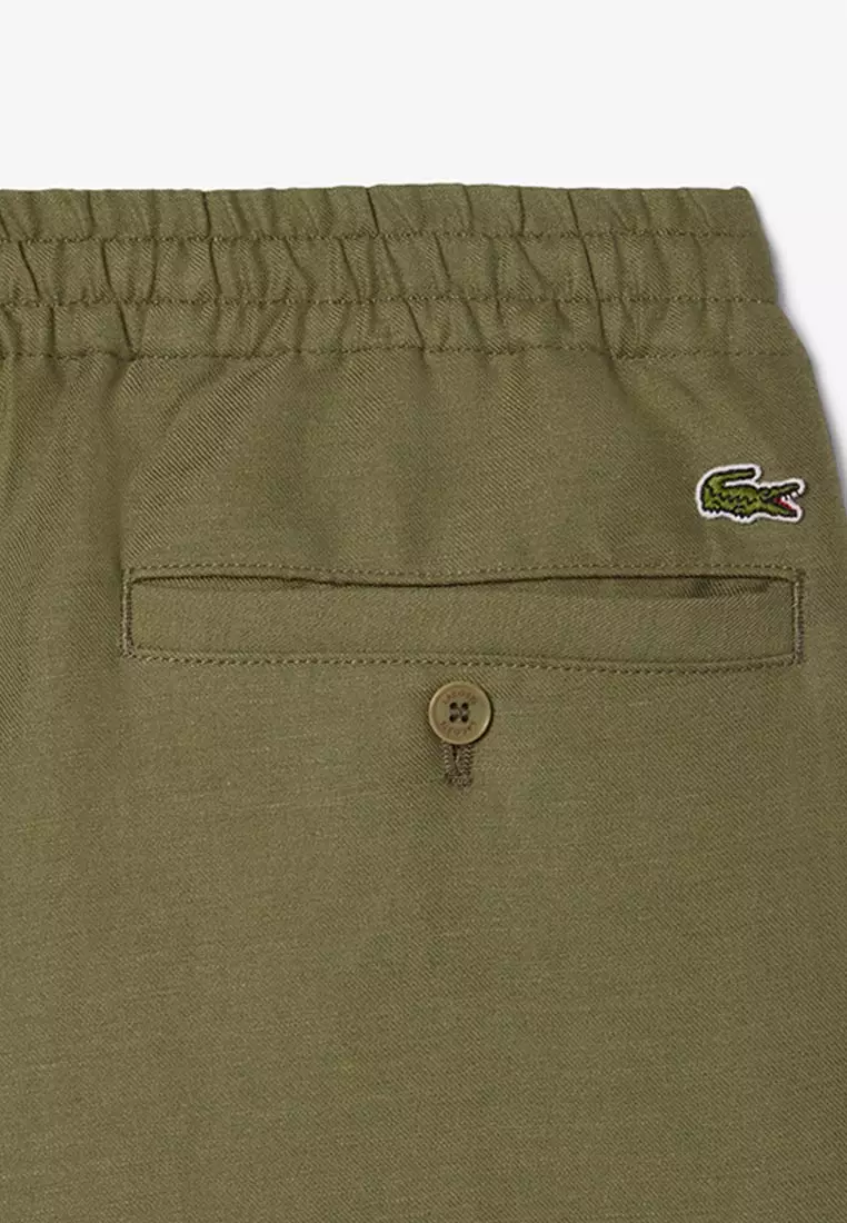 Regular Fit Wool Blend Shorts