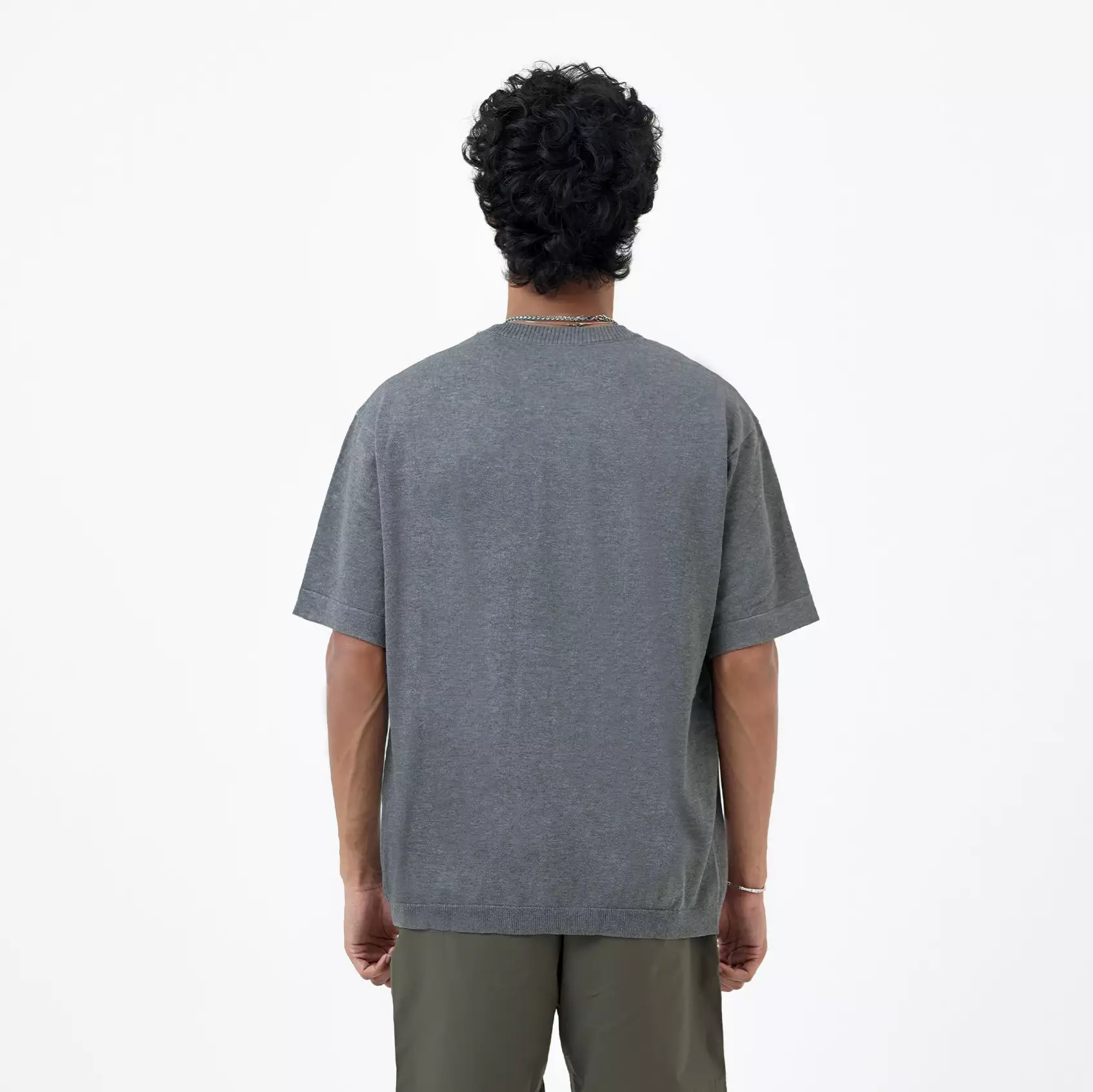 CELCIUS Flat Knit T-Shirt I31000374C Dark Grey