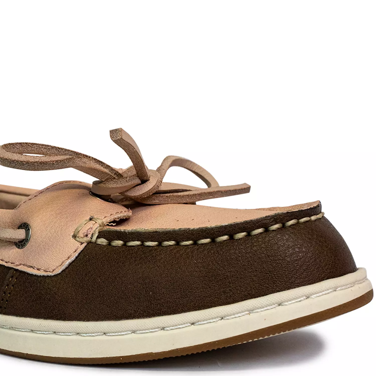 Women's Authentic Original™ Jewelfish 1-Eye Leather Boat Shoes Topsider - Rose Dust/Brown (25S00742)