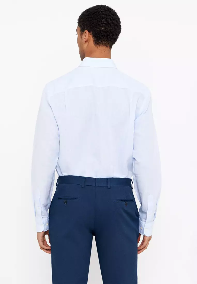 Plain Cotton Linen Shirt