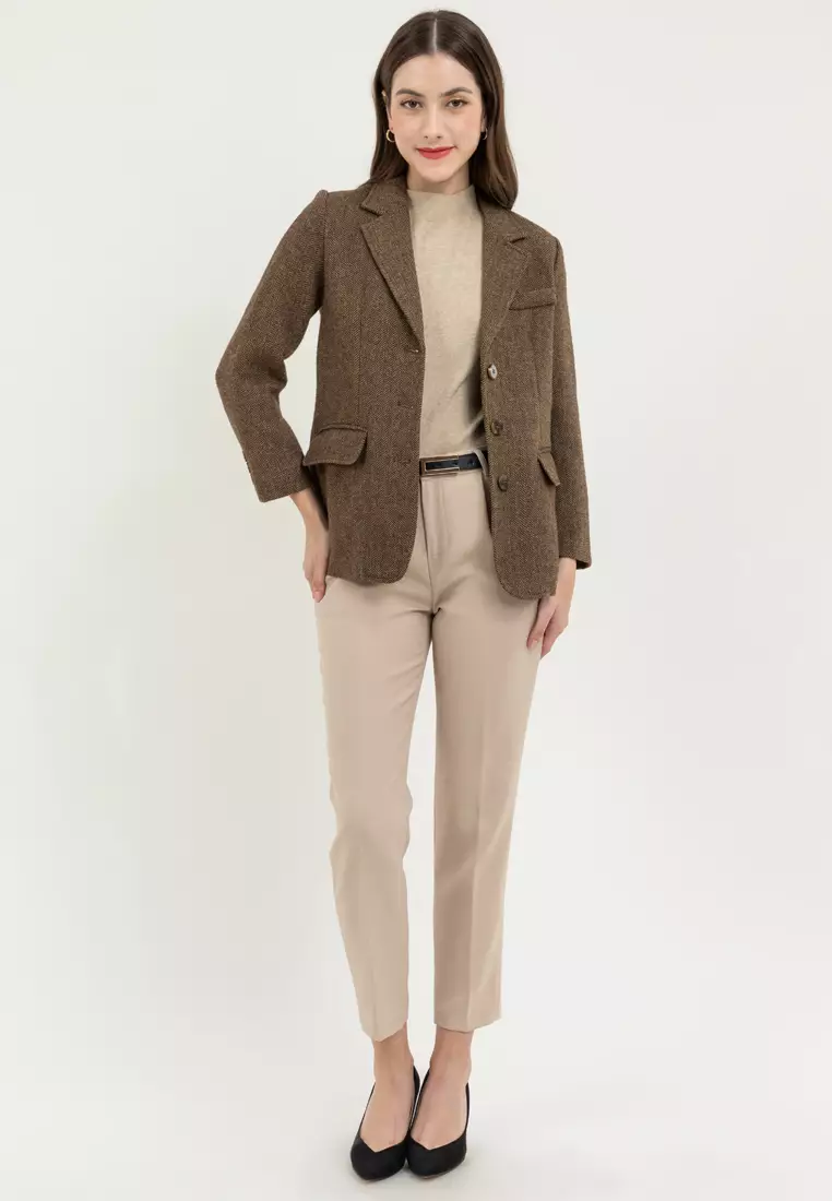 Herringbone Blazer Jacket