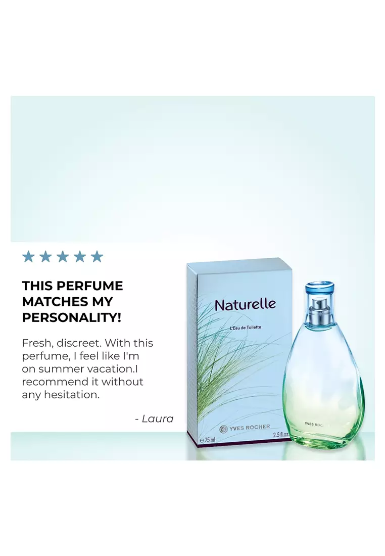 Naturelle Eau de Toilette EDT - 75ml Fresh Floral Green Fragrance for Men & Women