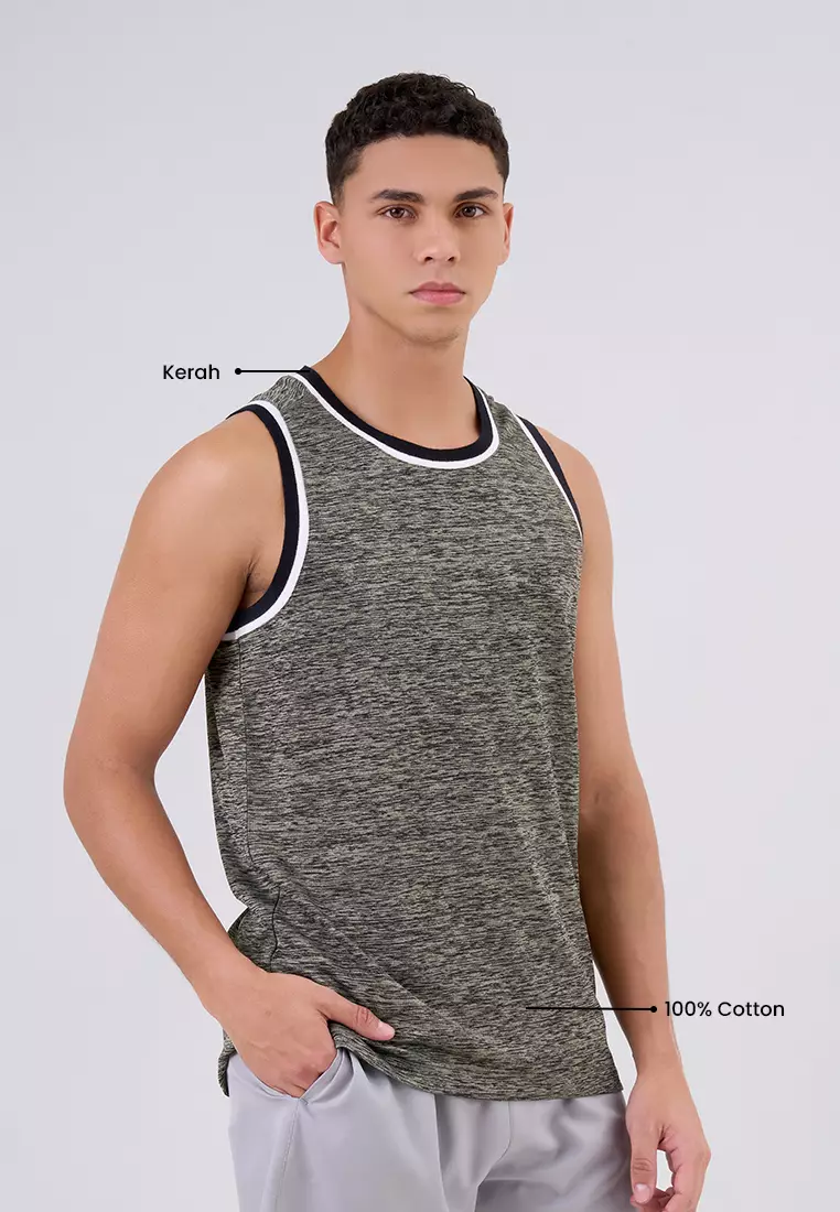 MANZONE - Athletic Tank Pivot - Olive Colour OLIVE